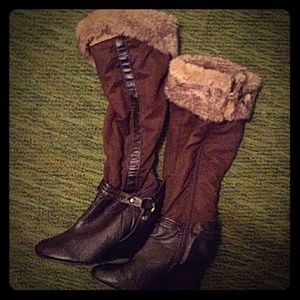8.5 boots wedge heel ladies